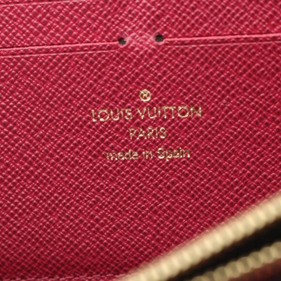 LOUIS VUITTON Portefeuille Clemence Around long wallet M60742 Monogram Fuschia - Picture 9 of 9